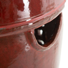 Last inn bildet i Galleri-visningsprogrammet, Krakk 35 x 35 x 48 cm Keramikk Rød
