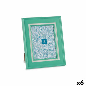 Fotoramme Krystall Grønn Plast (23 x 28 x 2 cm) (6 enheter)